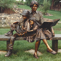Sculpture familiale en bronze de grande taille, artisanat pur en métal de haute qualité, art déco, sculpture en bronze, sculptures de femmes et d'hommes, statue