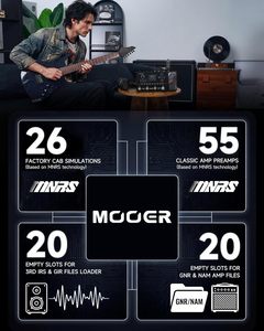 MOOER GE150 Pro Li Noir Processeur d'effets multiples pour guitare Préampli Simulateur de cabine Pédalier Chargeur d'IR Looper Boîte à rythmes - Product Image 3