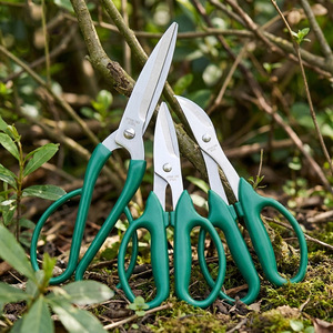 Garden <b>Shears</b> Stainless Steel Bypass Pruner Green Handle Manual Pruning <b>Tool</b> For Trees And Shrubs - Product Image 1