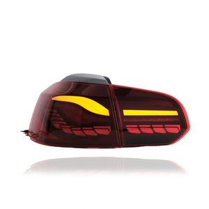 Feux arrière de voiture KGKB pour VW <span class=keywords><strong>Golf</strong></span> <span class=keywords><strong>6</strong></span> MK6 2010-2012, style écailles de dragon, <span class=keywords><strong>LED</strong></span> dynamiques, accessoires de feux arrière automatiques - Product Image 3