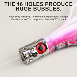 เหยื่อตกปลาโลหะแบบทรอลลิ่ง UV ขนาด 185 มม. น้ำหนัก 87 กรัม สำหรับตกปลาใหญ่ เช่น มาร์ลิน ทูน่า วาฮู ในทะเล - Product Image 4