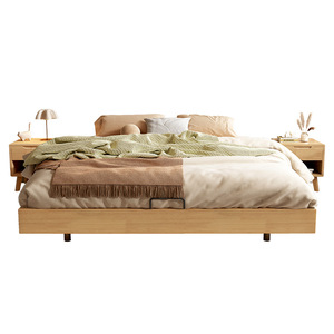 Moderno minimalista struttura del <span class=keywords><strong>letto</strong></span> in legno massello senza <span class=keywords><strong>testiera</strong></span> in un Hotel di famiglia in stile Tatami o in famiglia - Product Image 4
