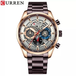 CURREN 8391 Men's Quartz Luminous Wristwatch Waterproof Sport Chronograph <b>Clock</b> Steel Relojes curren Para Hombre - Product Image 1