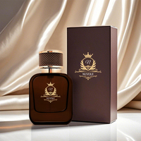 Vente flash de bouteille de parfum carrée ambre 30ML vaporisateur de parfum en verre 50ML bouteille de parfum vide avec emballage en boîte
