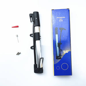 Mini bomba de bicicleta de alta presión, bomba de aire manual plateada para bicicleta y vehículo eléctrico JT 1541321 - Product Image 1