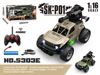 HBAOCH Nouvelle Sortie Double 2.4G 4X4 RTR 1/16 Defender Véhicule Télécommandé Tout-Terrain d'Escalade avec Chargeur USB