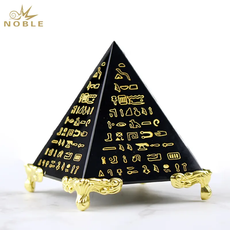 Nobele Kristallen Piramide Trofee Award Op Maat Gemaakt Logo Relatiegeschenk Decoratie Handwerk