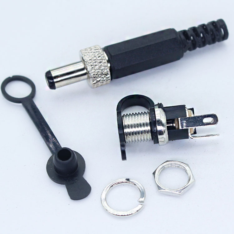 Большой ток 3-Pin Dc022D Dc025Bm 1A-10A 5,5 мм x 2,1 мм с водонепроницаемым пылезащитным покрытием Dc разъем питания зарядное устройство гнездо