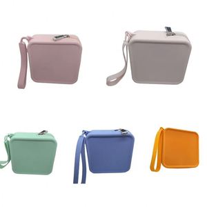 Luxury Kawaii Silicone Square Earphone Pouch Unique <b>Cute</b> Mini Cosmetic Bag Zipper Customizable for Kids <b>Wallets</b> Cardholder - Product Image 2