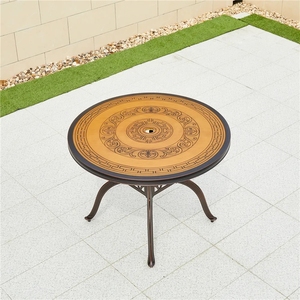 Table de banquet en fonte d'aluminium durable Grand Royal - Style baroque européen, 10 places, pour <span class=keywords><strong>l</strong></span>'extérieur, pour villa et hôtel - Product Image 6