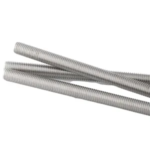 <span class=keywords><strong>Tige</strong></span> <span class=keywords><strong>filetée</strong></span> <span class=keywords><strong>creuse</strong></span> en aluminium galvanisé M12 DIN 975 avec écrous hexagonaux - Product Image 5