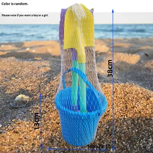 Set di Giocattoli da <span class=keywords><strong>Spiaggia</strong></span> in Plastica per Bambini con Paletta e Secchiello per Giochi d'Acqua con Confezione in Sacchetto a Rete - Product Image 4