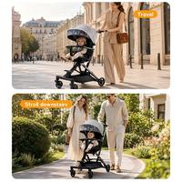Poussette de voyage compacte et légère OEM YOUBEI - Couleurs personnalisées, cadre en aluminium, pliable, portable pour les voyages