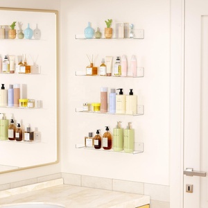 Étagères murales flottantes, étagère de rangement en acrylique transparent - Product Image 3