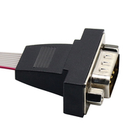 ROMTRONIC Kabel D-SUB 9P M RJ45 8P8C*2 Industri yang Dapat Disesuaikan ISO9001 OEM/ODM OFC Isolasi PVC Pita Datar RS232 Tahan Suhu Tinggi Kustom