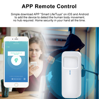 Wale Tuya WIFI PIR détecteur de mouvement Wifi détecteur de mouvement infrarouge capteur de présence humaine vie intelligente système de sécurité à domicile sans fil