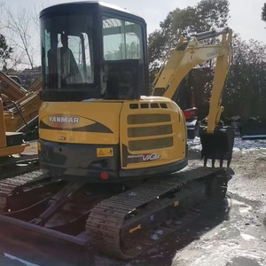 Miniexcavadora compacta Yanmar ViO55 de 5 toneladas usada con pocas horas de trabajo para trabajos de construcción y excavación - Product Image 1
