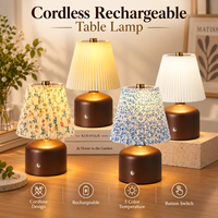 Lampe de table LED à prix avantageux, sans fil, pour chambre à coucher, salon, hôtel, bar, décoration, éclairage, 3 niveaux de luminosité réglable, interrupteur tactile, lampe de chevet