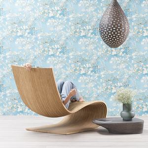 كرسي هزاز بتصميم بارامتري بسيط قابل للتخصيص، مقعد استرخاء فردي من الخشب الصلب، صديق للبيئة، لغرفة المعيشة وغرفة النوم والشقق - Product Image 2