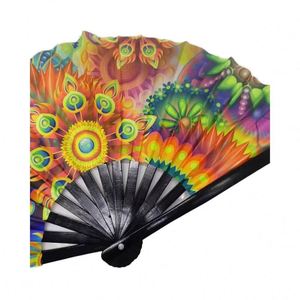 Abanico Plegable con Logotipo Personalizado, Ecológico, de Bambú y Tela con Impresión UV, Nuevo Estilo, Directo de Fábrica - Product Image 3