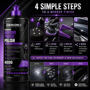 OBSIDEX Polish Professionnel Effet Miroir – Polish de Finition Ultime, Raffinement P4000-P6500, Brillance Ultra-Profonde et Ultra-Éclatante (1000mL) - Product Image 5
