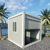 Garage de stationnement, maison conteneur détachable, porte de sécurité en acier préfabriquée, panneau sandwich, couleur personnalisée, rapide, école, hôtel