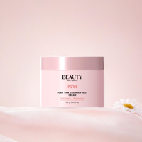 Crème hydratante pour le visage à la gélatine de collagène rose, collagène hydrolysé, acide hyaluronique, squalane végétal, anti-âge, éclaircissante
