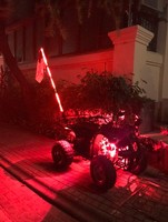 3FT Fouet LED Lumières Dansantes Chassant la Couleur Rapide pour Hors Route Sable Buggy VTT UTV Polaris RZR 4X4