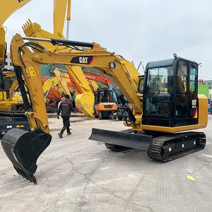 Máquina excavadora gato excavadora de segunda mano Caterpillar CAT 305.5E2 usada de buen rendimiento