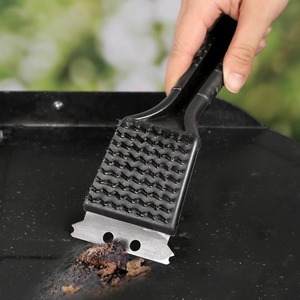 Cepillo para Limpiar Parrillas de Barbacoa, Accesorios para Parrilla, Cerdas de Acero Inoxidable, Cepillos de Limpieza Antiadherentes, Accesorios para Barbacoa - Product Image 3