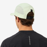 Casquette de sport et de randonnée en nylon de haute qualité, 5 panneaux, souple, à visière incurvée, non structurée, avec sangle à boucle