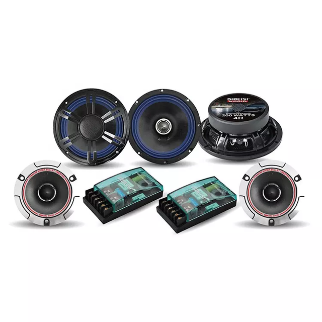 DIBEISI High Quality SVC Subwoofer Set Car Speaker 6.5 Inch Car Component Speaker Set with Crossover CS6004