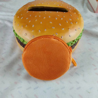 Porte-monnaie rond en peluche avec fermeture éclair promotionnelle de 8 cm, porte-clés, porte-cartes, sac à main, mini porte-monnaie de couleur bonbon