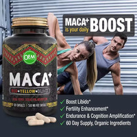 Capsules de Maca et de Racine de Ginseng pour Hommes - Stimulant Énergétique Naturel Puissant - Vente Flash