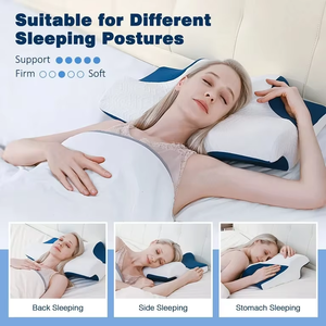 <span class=keywords><strong>Cuscino</strong></span> Cervicale in Memory Foam a Forma di Farfalla per Coppie, Protezione Contro il Dolore al Collo e <span class=keywords><strong>Decubito</strong></span>, Sonno Profondo - Product Image 4