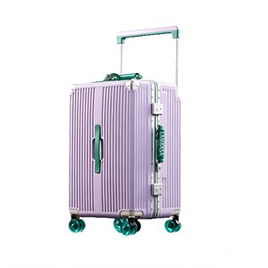 Business Hard Shell Carry-On Spinner Suitcase <b>with</b> 360 Degree <b>Wheels</b> TSA <b>Lock</b> Hard Handle Modern Design - Product Image 1