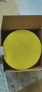 แผ่นกระดาษทราย Drywall ขนาด225มม. สีเหลืองกลมสำหรับซานเดอร์ Drywall - Product Image 5