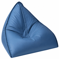 Fauteuil pouf triangulaire OEM en tissu technique, inclinable ergonomique, pour salon et chambre à coucher, vente en gros
