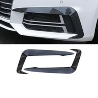 Kit Carrosserie Extérieur Aspect Fibre de Carbone Noir Brillant pour Audi A4 S4 B9 2017-2020 : Diffuseur Arrière, Spoiler, Lame Avant et Embouts d'Échappement