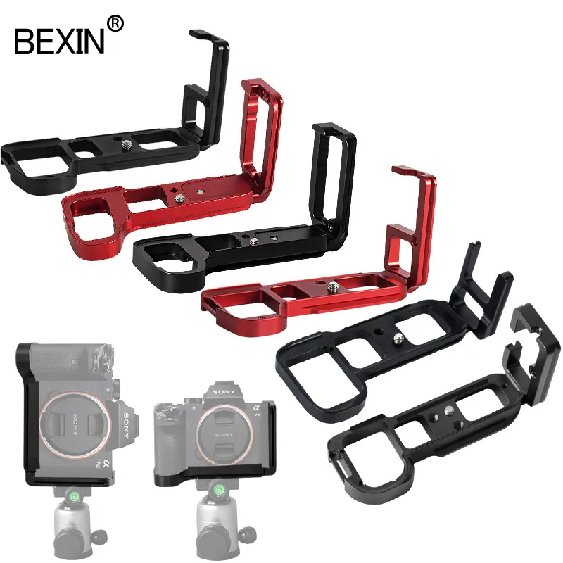 BEXIN Universal Vertical Camera Mount L Shape Bracket tripod quick release L plate For Canon R5 R6 Nikon Sony A72 A73 A74 Camera