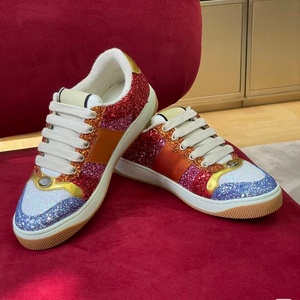 Zapatos Deportivos de Malla con Cordones de la Marca GG, Diseño Personalizado de Lujo, Transpirables, con Lentejuelas, Plataforma Gruesa, Antideslizantes - Product Image 2