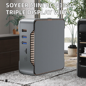 Mini PC Soyeer Quad Core DDR4 EMMC Nuevo con <span class=keywords><strong>Intel</strong></span> <span class=keywords><strong>Apollo</strong></span> <span class=keywords><strong>Lake</strong></span> <span class=keywords><strong>N3350</strong></span>, 64G, 4G WiFi 5, Triple Pantalla - Product Image 2