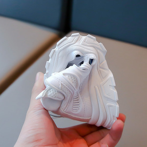 Sneaker da ragazza primavera 2025 autunno Torre scarpe da studente <span class=keywords><strong>bianche</strong></span> in Mesh traspirante per la chiusura Slip-On per il giorno dei bambini - Product Image 5