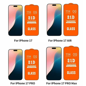 Pellicola Protettiva in <span class=keywords><strong>Vetro</strong></span> <span class=keywords><strong>Temperato</strong></span> 21D Full Glue Anti-Impronta per Apple <span class=keywords><strong>iPhone</strong></span> 11 <span class=keywords><strong>12</strong></span> 13 14 15 16 17 Pro Max - Product Image 2