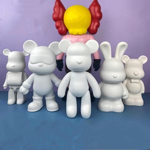 Expédition rapide fabricant acrylique verser peinture brique ours ours en peluche populaire enfants et adultes bricolage fluide violent ours lapin - Product Image 5