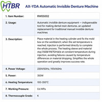 Sistema de Moldeo por Inyección de Resina Digital de Temperatura Constante para Laboratorio Dental, Máquina Automática Flexible para Inyección de Prótesis Dentales