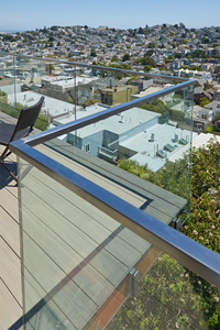 Hiện đại kính không khung ban công lan can với Wall Mount Spigot và lan can bằng thép không gỉ cho ngoài trời cầu thang lan can - Product Image 5