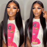 Vente en gros perruques sans colle hd dentelle perruques de cheveux humains pas cher 13x4 hd cheveux humains dentelle avant perruques cheveux humains
