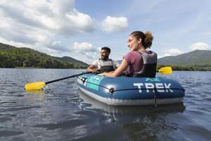 Kayak Inflable de PVC Bestway 61153 Trick <span class=keywords><strong>2</strong></span> 2025 para Remar en Ríos, <span class=keywords><strong>Canoa</strong></span> de <span class=keywords><strong>2</strong></span> <span class=keywords><strong>Plazas</strong></span> con <span class=keywords><strong>2</strong></span> m de Longitud y Casco de PC para Dos Personas - Product Image 4