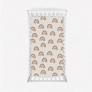 Unisex Boho Neutral Bamboo Baby <strong>Bedding</strong> Fitted Crib Sheet Mattress Pad Custom Baby Bamboo Mattress Crib Protector - Product Image 2